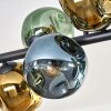Ripoll Plafonnier, Boule lumineuse Bleu, Or, Vert, 10 lumières