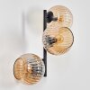 Koyoto Boule lumineuse, Applique murale Ambre, 3 lumières