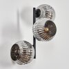 Ripoll Boule lumineuse, Applique murale Chrome, Fumé, 3 lumières