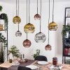 Ripoll Suspension, Boule lumineuse, Suspension Écru, Noir, 8 lumières