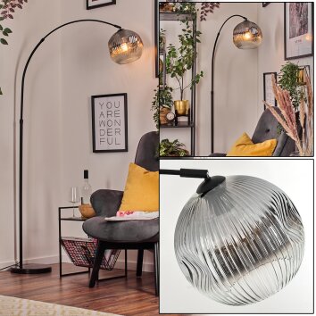 Ripoll Lampadaire Noir, 1 lumière