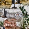 Ripoll Suspension, Boule lumineuse, Suspension Écru, Noir, 8 lumières