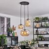 Apedo Suspension, Boule lumineuse, Suspension grappe Ambre, 3 lumières