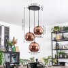 Koyoto Suspension, Boule lumineuse, Suspension grappe Cuivré, 3 lumières