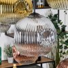 Ripoll Suspension, Boule lumineuse, Suspension Écru, Noir, 8 lumières