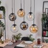 Gastor Suspension, Boule lumineuse, Suspension Ambre, Clair, Fumé, 6 lumières