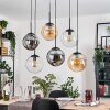 Gastor Suspension, Boule lumineuse, Suspension Ambre, Clair, Fumé, 6 lumières