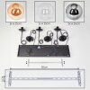 Gastor Suspension, Boule lumineuse, Suspension Ambre, Clair, Fumé, 6 lumières