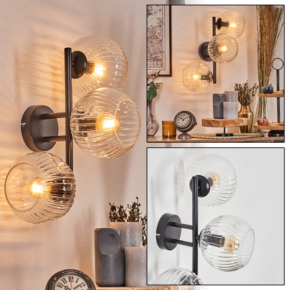 Ripoll Boule lumineuse, Applique murale Clair, 3 lumières main product photo