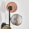 Ripoll Boule lumineuse, Applique murale Chrome, Or, Clair, Cuivré, Fumé, 3 lumières