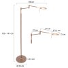 Turound Lampadaire Luminaires Steinhauer LED Bronze, 1 lumière