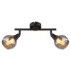 Glyptar Plafonnier, Spot de plafond Luminaires Globo Lighting Noir, 2 lumières