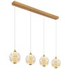 Virina Suspension Luminaires Globo Lighting LED Or, 4 lumières