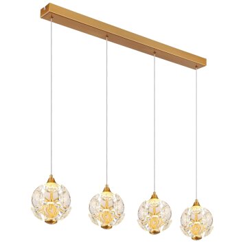 Virina Suspension Luminaires Globo Lighting LED Or, 4 lumières