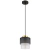 Olga Suspension Luminaires Globo Lighting Or, Noir, 1 lumière