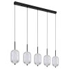 Kurius Suspension Luminaires Globo Lighting LED Noir, 5 lumières