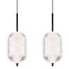 Kurius Suspension Luminaires Globo Lighting LED Noir, 5 lumières