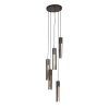 Asila Suspension Noir, 5 lumières