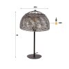 Style champignon  Ommerlanderwijk Lampe à poser Anthracite, 1 lumière