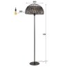 Ommerlanderwijk Lampadaire Anthracite, 1 lumière