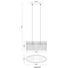 Gorley Suspension Luminaires Globo Lighting Or, 2 lumières