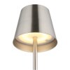 Vannie Lampe à poser Luminaires Globo Lighting LED Nickel mat, 1 lumière