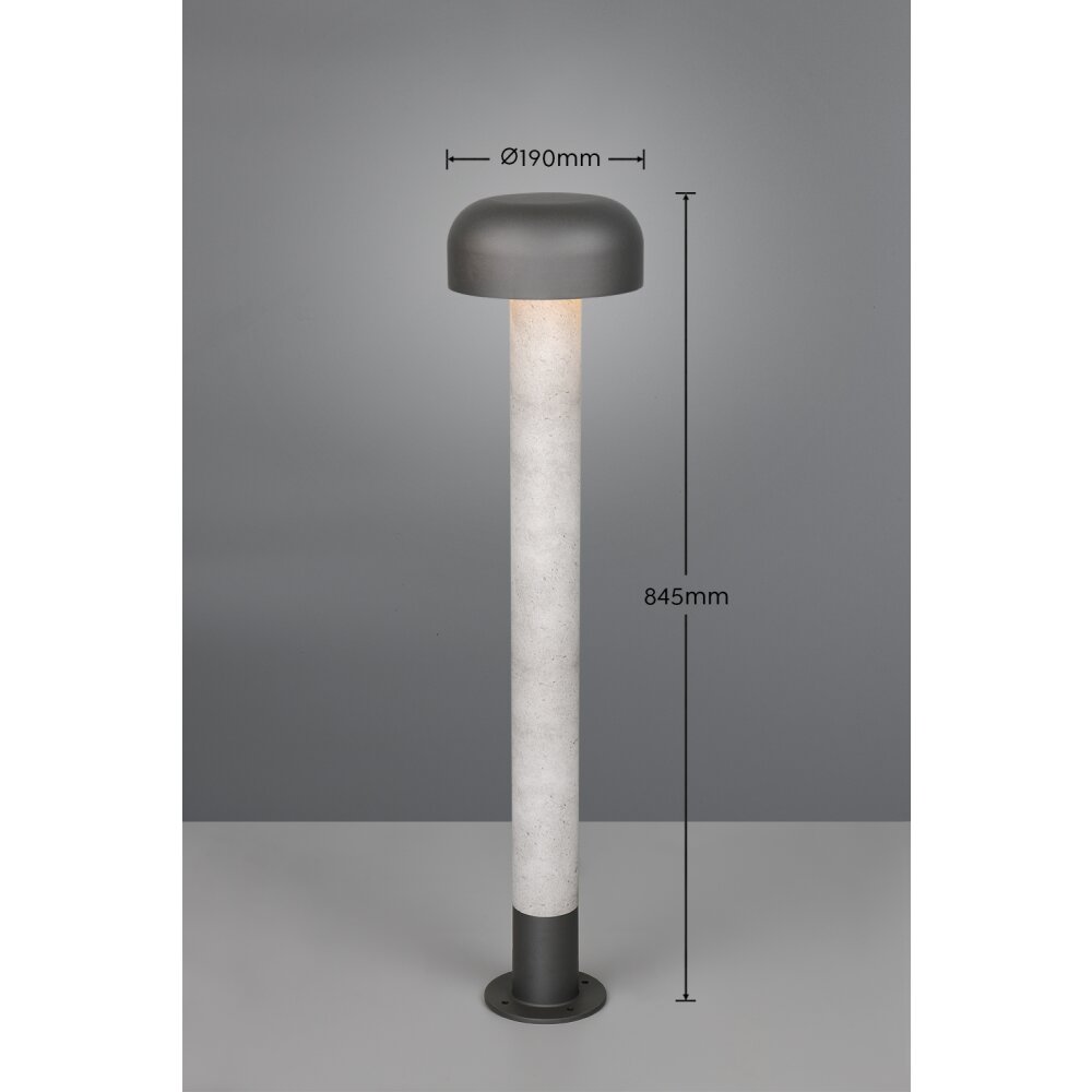 FRASER Lampadaire d\'extérieur Luminaires Trio Pierre, 1 lumière