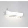 SILVES Applique murale Luminaires Reality LED Blanc, 1 lumière, Détecteur de mouvement