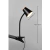 Pongo Lampe à clip Luminaires Reality LED Noir, 1 lumière