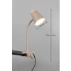 Pongo Lampe à clip Luminaires Reality LED Beige, 1 lumière