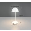 Ortiz Lampe à poser Luminaires Reality LED Blanc, 1 lumière