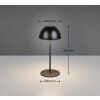 Ortiz Lampe à poser Luminaires Reality LED Noir, 1 lumière