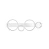 Lumos Plafonnier Luminaires Reality LED Chrome, 1 lumière