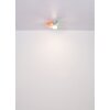 Hines Ventilateur de plafond lumineux Luminaires Globo Lighting LED Écru, Noir, 1 lumière, Télécommandes