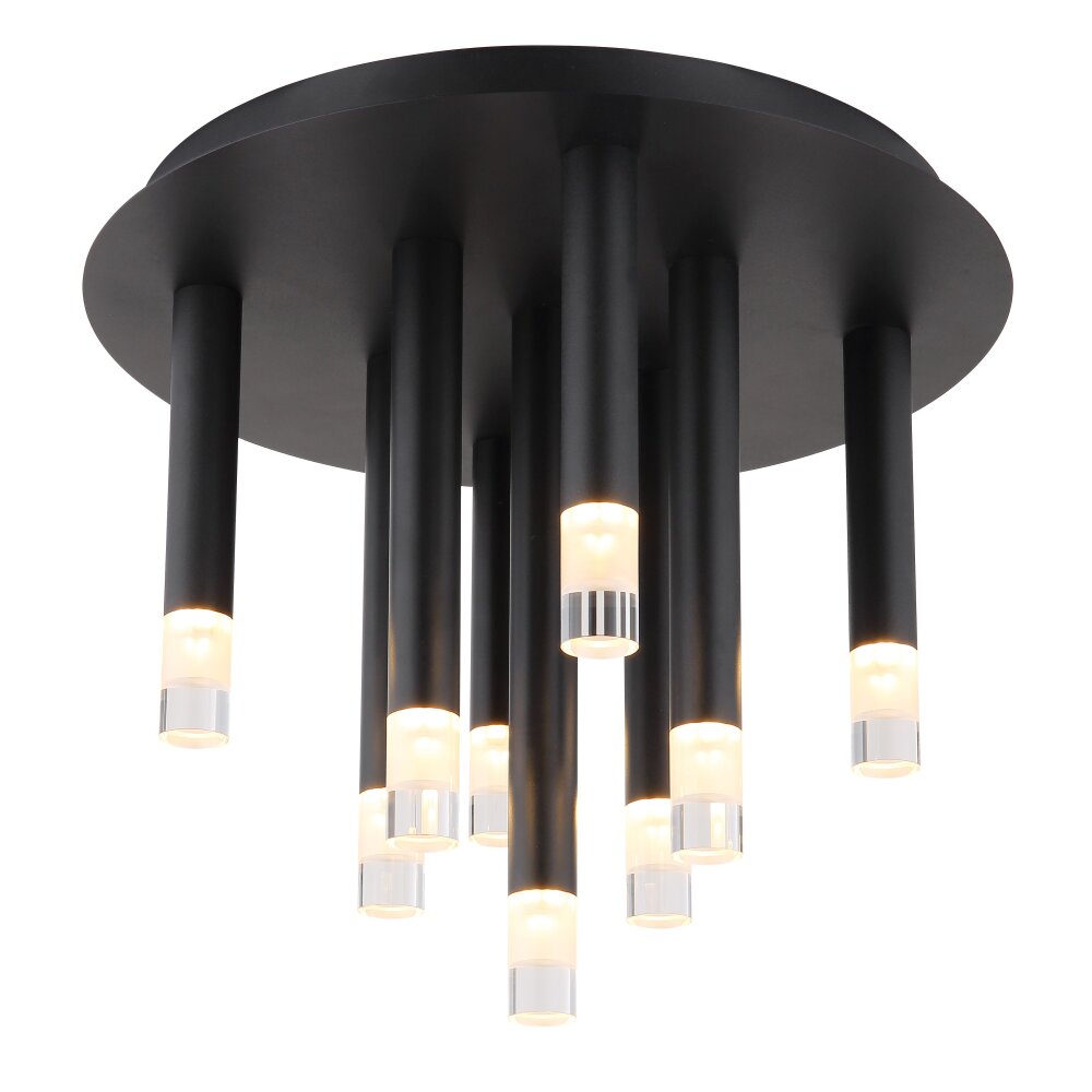 Ryan Plafonnier Luminaires Globo Lighting Noir, 9 lumières main product photo