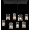 Gorley Suspension Luminaires Globo Lighting Noir, 8 lumières