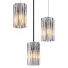 Cayden Suspension Luminaires Globo Lighting Nickel mat, 3 lumières