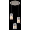 Cayden Suspension Luminaires Globo Lighting Nickel mat, 3 lumières