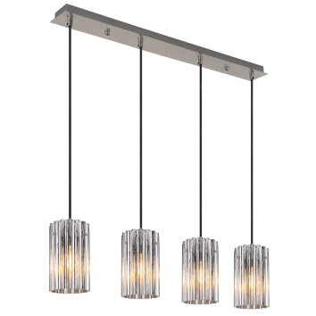 Cayden Suspension Luminaires Globo Lighting Nickel mat, 4 lumières