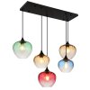 Sander Suspension Luminaires Globo Lighting Noir, 5 lumières