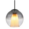 Barry Suspension Luminaires Globo Lighting Noir, 1 lumière