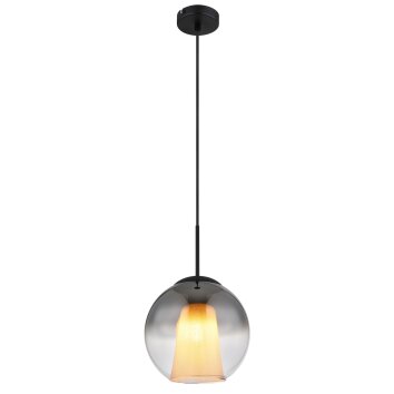 Barry Suspension Luminaires Globo Lighting Noir, 1 lumière