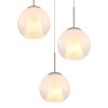 Barry Suspension Luminaires Globo Lighting Chrome, Nickel mat, 3 lumières