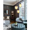 Xia Suspension Luminaires Globo Lighting Noir, 3 lumières