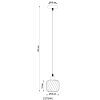 Xia Suspension Luminaires Globo Lighting Noir, 1 lumière