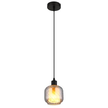 Xia Suspension Luminaires Globo Lighting Noir, 1 lumière