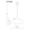Lowe Suspension Luminaires Globo Lighting Sable, 1 lumière