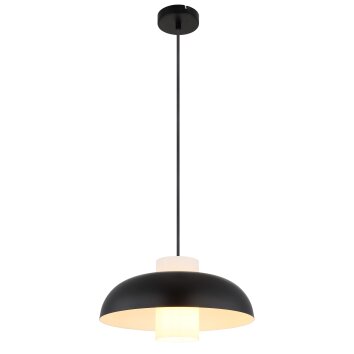 Lowe Suspension Luminaires Globo Lighting Noir, 1 lumière