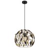 Mika Suspension Luminaires Globo Lighting Noir, 1 lumière