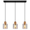 Aleidis Suspension Luminaires Globo Lighting Brun foncé, Noir, 3 lumières